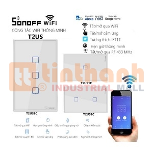 Công tắc cảm ứng WiFi /RF Sonoff 1 nút (T2 EU/UK/US)