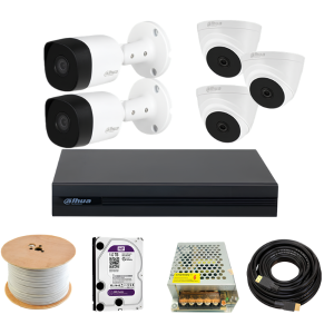 Trọn bộ camera quan sát Dahua 2.0MP 5 Camera HAC-B1A21P