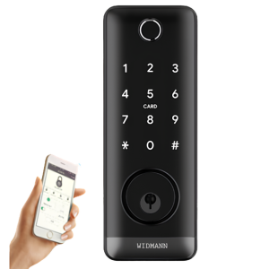 Khóa cửa vân tay Widmann R01-B Wifi (Black)