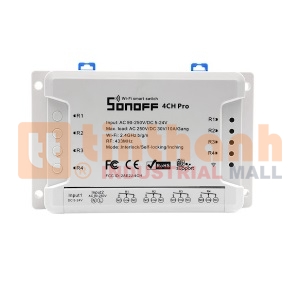 Công tắc WiFi RF 4 cổng Sonoff 4CH PRO