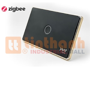 Công tắc thông minh 1 gang mặt kính lõm Javis JS1C-US-ZB-BF