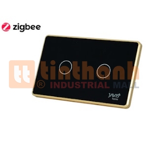 Công tắc thông minh 2 gang chữ nhật Javis JS2C-US-ZB-L-F