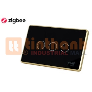 Công tắc thông minh 3 gang chữ nhật Javis JS3C-US-ZB-L-F