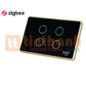 Công tắc thông minh 4 gang chữ nhật Javis JS4C-US-ZB-F