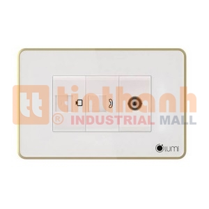 Ổ Tivi / mạng / điện thoại viền Champagne Lumi LM-ITVC