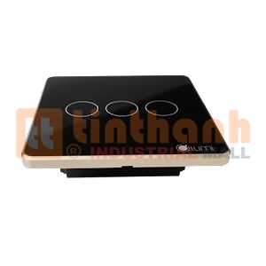 Công tắc cảm ứng kính phẳng 3 kênh Lumi LM-S3L